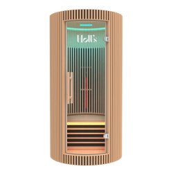 Sauna Moon Infrar&oslash;d Rund 1 plads tr&aelig;farve Holls